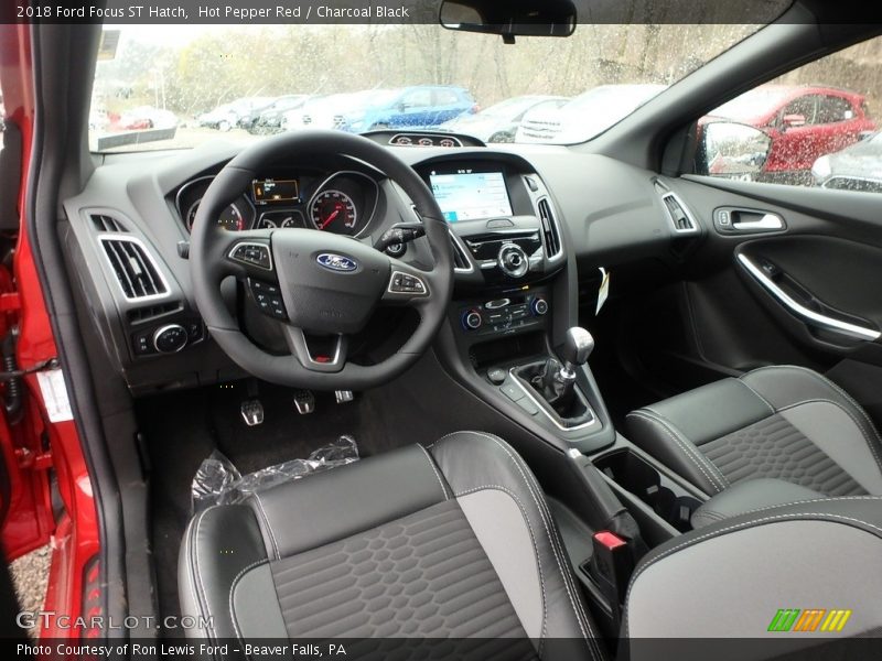  2018 Focus ST Hatch Charcoal Black Interior