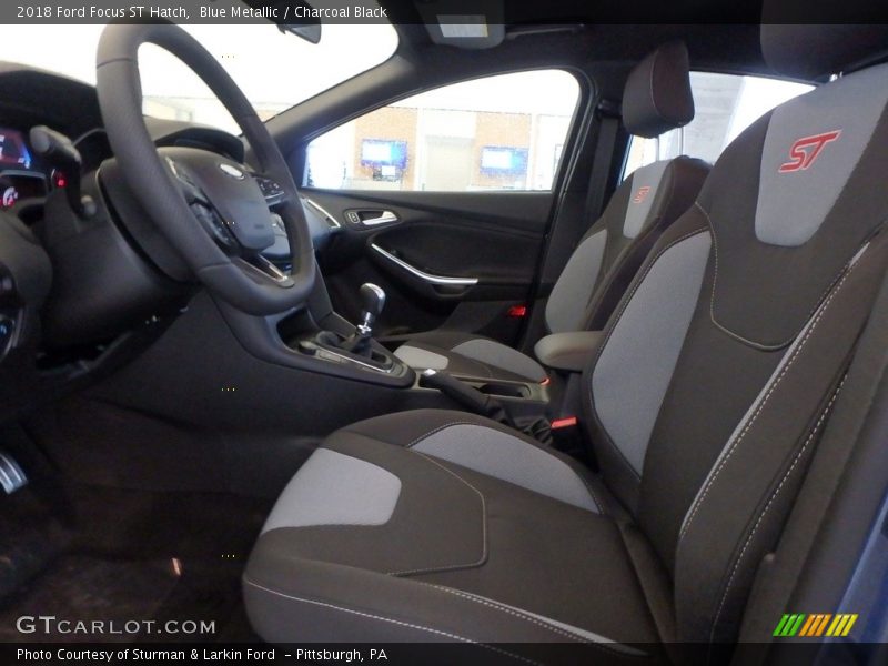Blue Metallic / Charcoal Black 2018 Ford Focus ST Hatch