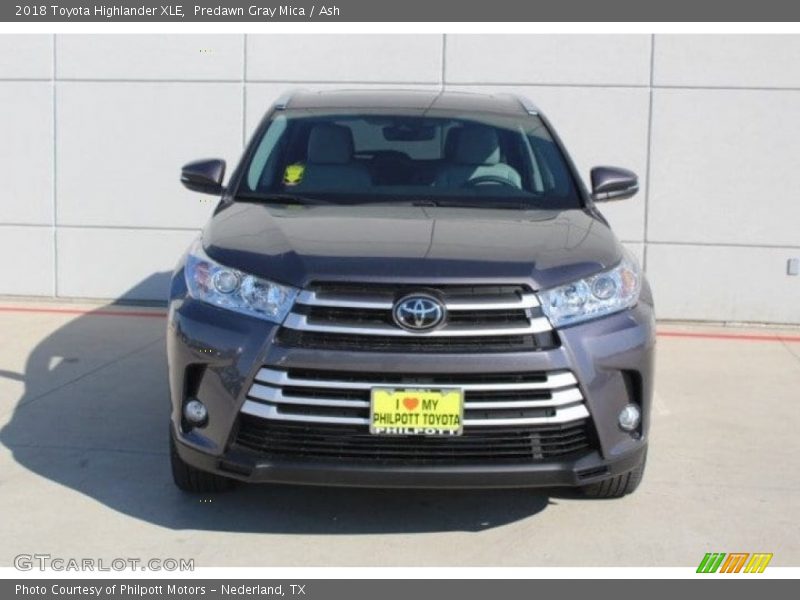 Predawn Gray Mica / Ash 2018 Toyota Highlander XLE