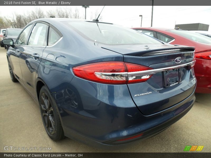 Blue Metallic / Ebony 2018 Ford Fusion SE