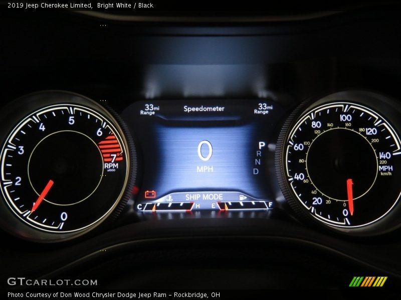  2019 Cherokee Limited Limited Gauges