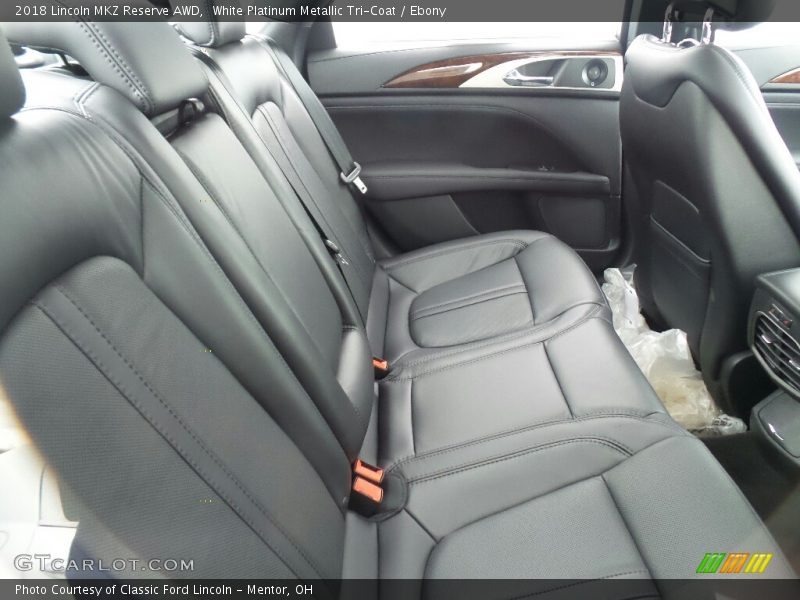 Rear Seat of 2018 MKZ Reserve AWD