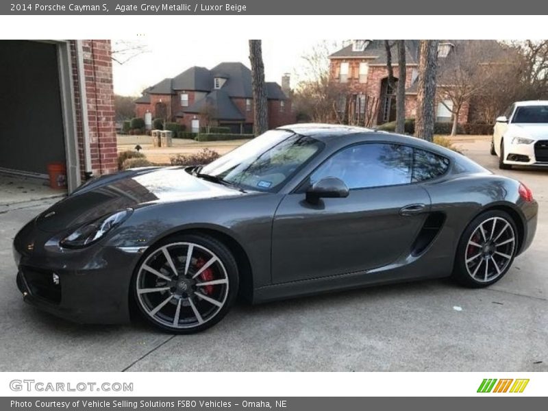 Agate Grey Metallic / Luxor Beige 2014 Porsche Cayman S