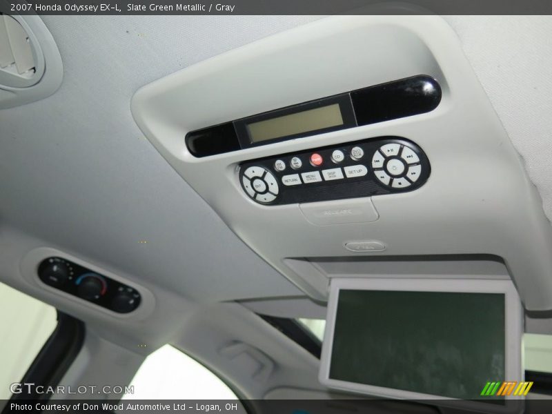 Slate Green Metallic / Gray 2007 Honda Odyssey EX-L