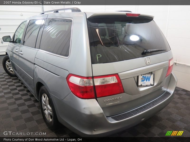 Slate Green Metallic / Gray 2007 Honda Odyssey EX-L