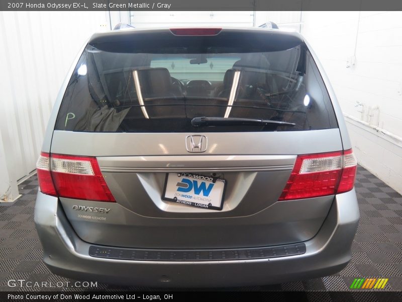 Slate Green Metallic / Gray 2007 Honda Odyssey EX-L