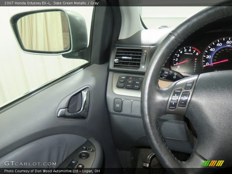 Slate Green Metallic / Gray 2007 Honda Odyssey EX-L