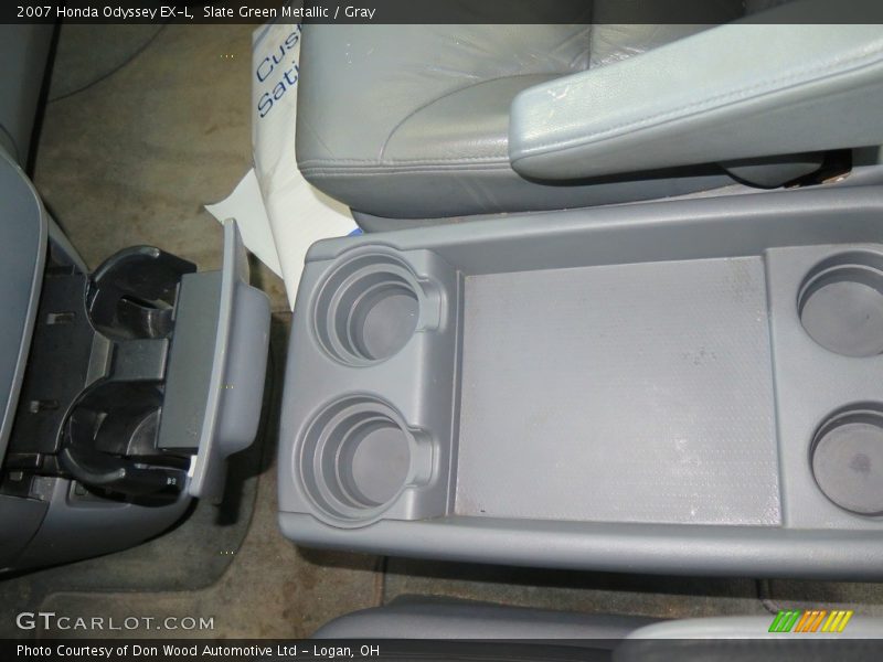 Slate Green Metallic / Gray 2007 Honda Odyssey EX-L