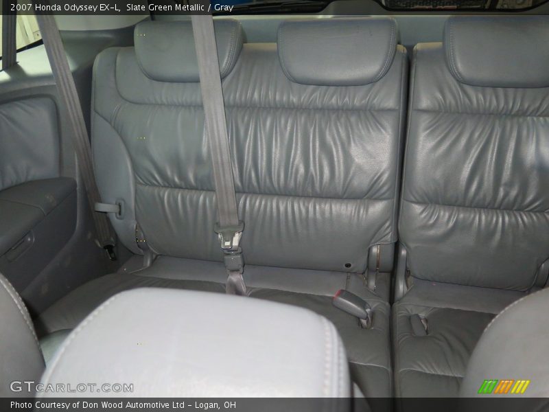 Slate Green Metallic / Gray 2007 Honda Odyssey EX-L