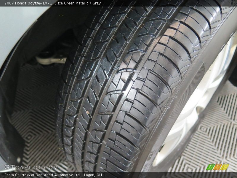 Slate Green Metallic / Gray 2007 Honda Odyssey EX-L