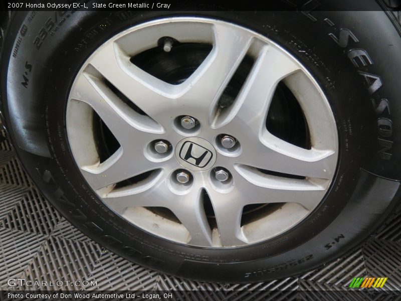 Slate Green Metallic / Gray 2007 Honda Odyssey EX-L