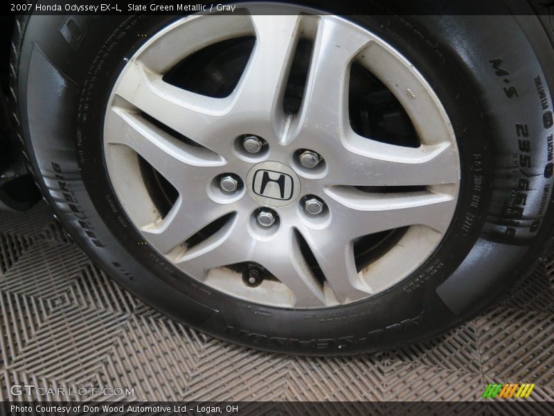 Slate Green Metallic / Gray 2007 Honda Odyssey EX-L