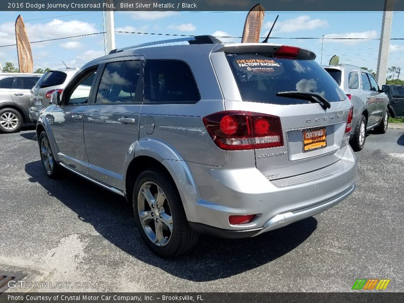 Billet Silver Metallic / Black 2016 Dodge Journey Crossroad Plus