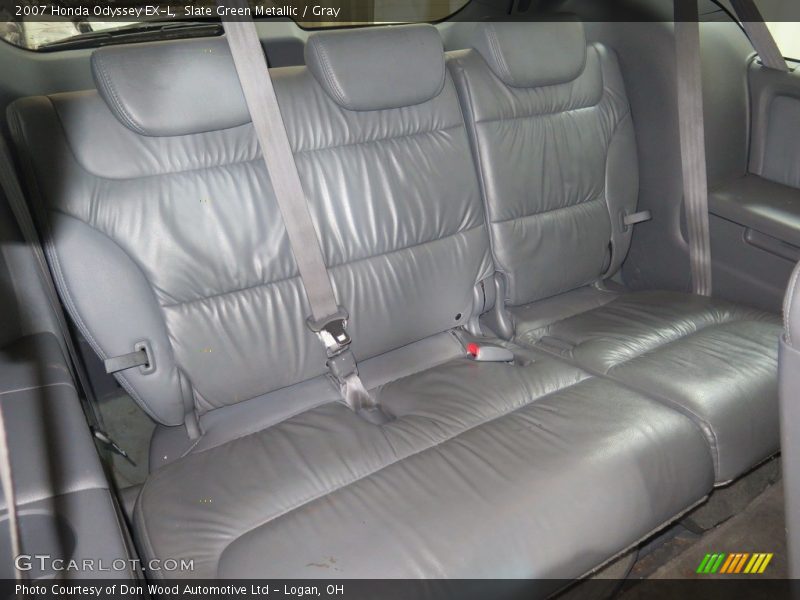 Slate Green Metallic / Gray 2007 Honda Odyssey EX-L