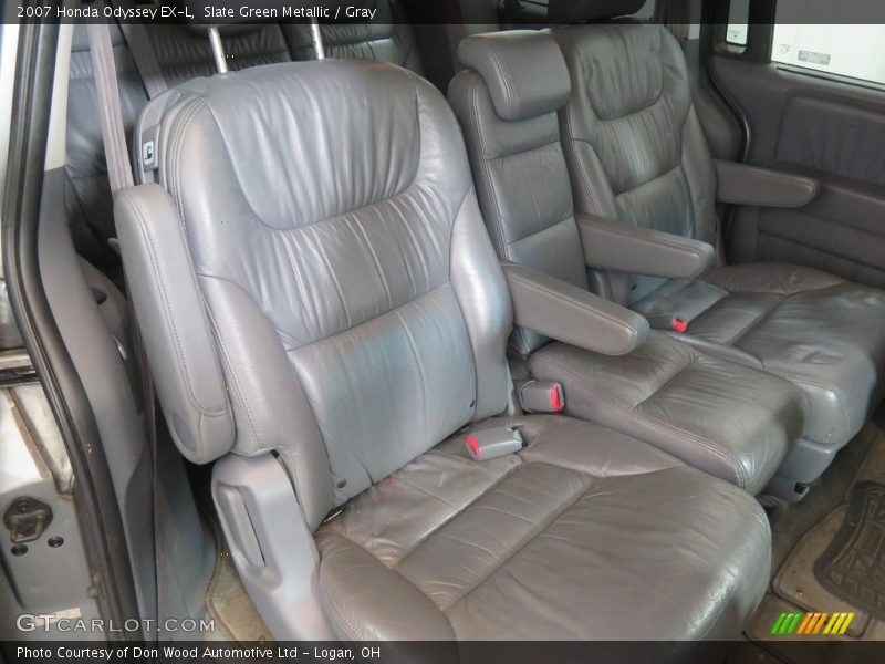 Slate Green Metallic / Gray 2007 Honda Odyssey EX-L