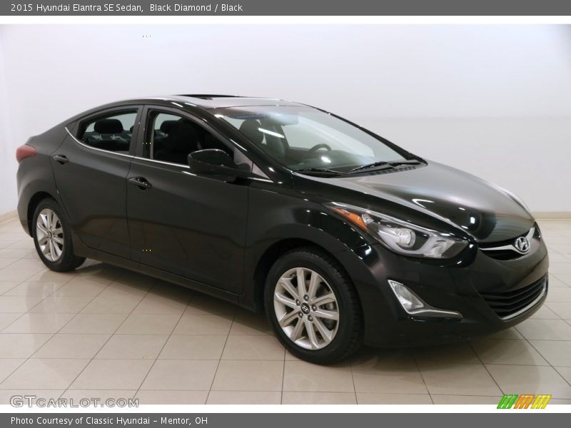 Black Diamond / Black 2015 Hyundai Elantra SE Sedan