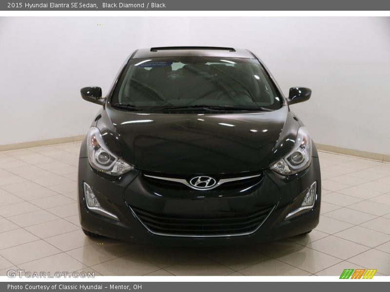 Black Diamond / Black 2015 Hyundai Elantra SE Sedan