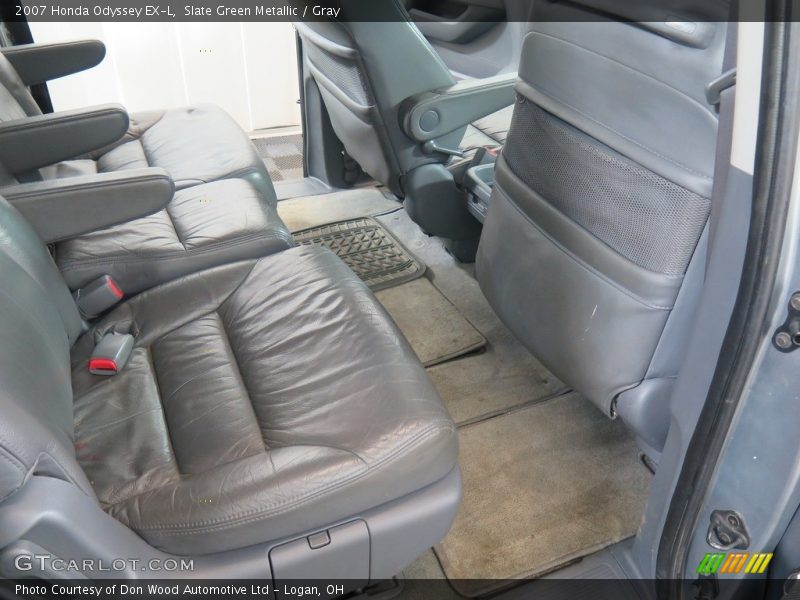 Slate Green Metallic / Gray 2007 Honda Odyssey EX-L
