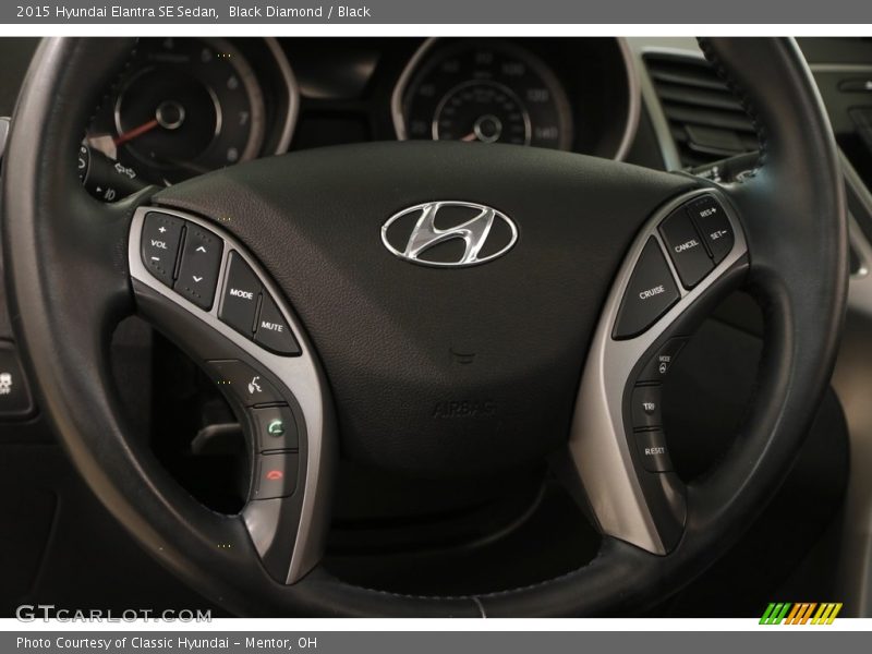 Black Diamond / Black 2015 Hyundai Elantra SE Sedan