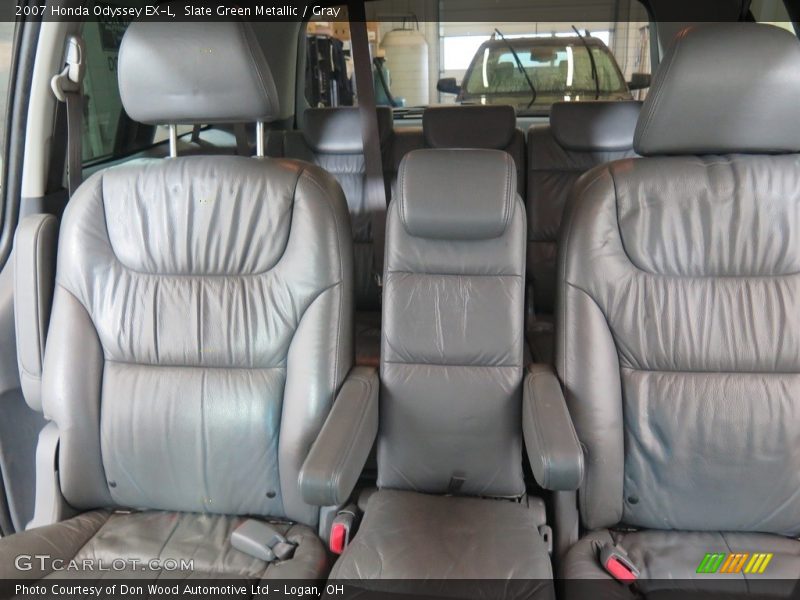 Slate Green Metallic / Gray 2007 Honda Odyssey EX-L