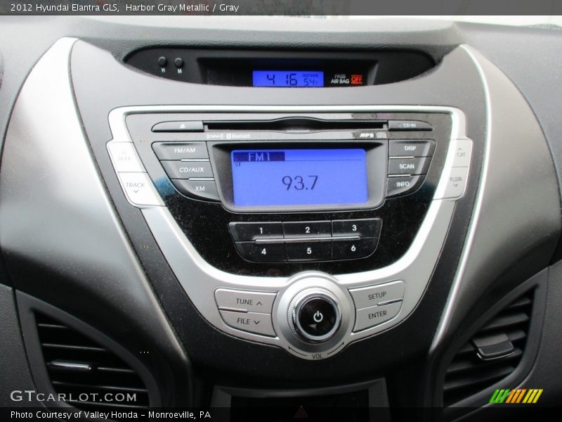 Harbor Gray Metallic / Gray 2012 Hyundai Elantra GLS