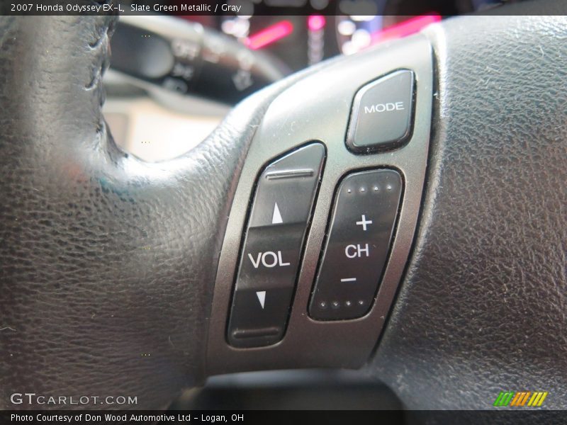 Slate Green Metallic / Gray 2007 Honda Odyssey EX-L