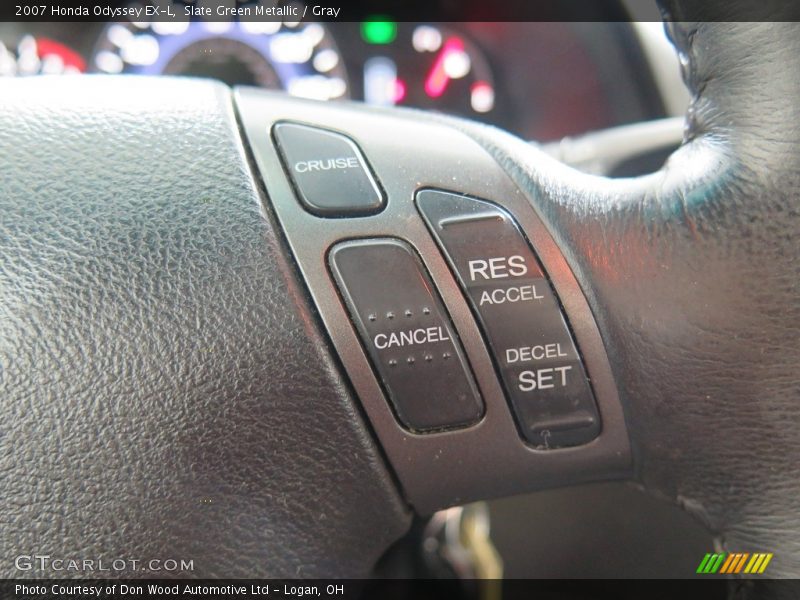 Slate Green Metallic / Gray 2007 Honda Odyssey EX-L