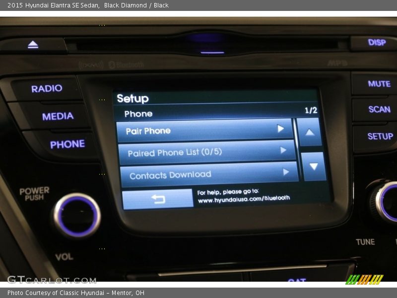 Black Diamond / Black 2015 Hyundai Elantra SE Sedan