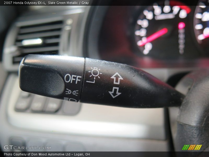 Slate Green Metallic / Gray 2007 Honda Odyssey EX-L