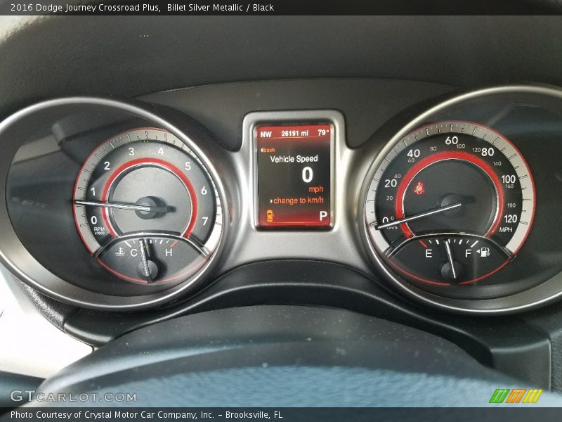 Billet Silver Metallic / Black 2016 Dodge Journey Crossroad Plus