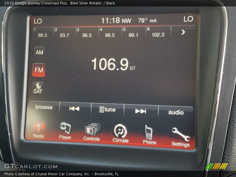 Billet Silver Metallic / Black 2016 Dodge Journey Crossroad Plus