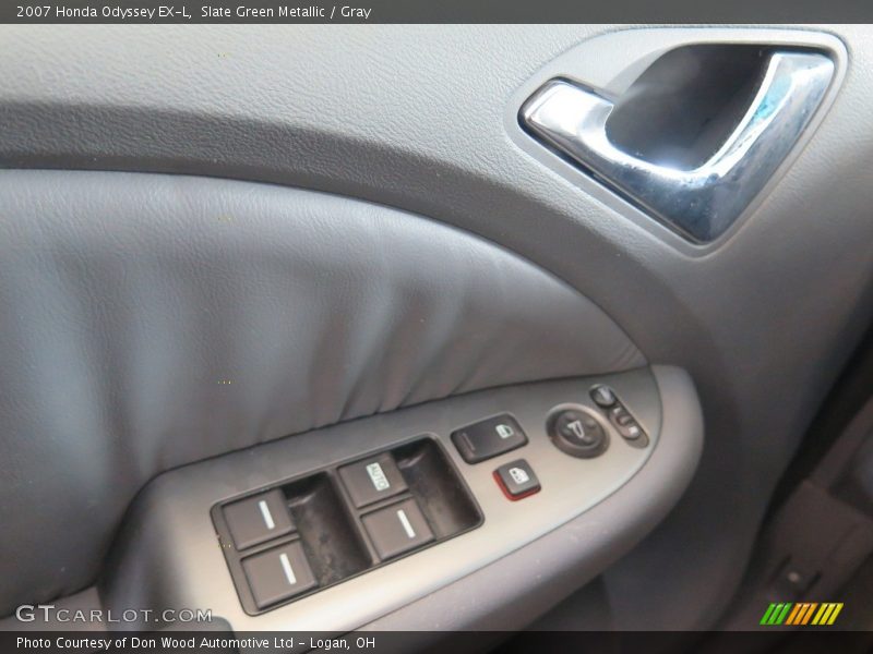 Slate Green Metallic / Gray 2007 Honda Odyssey EX-L