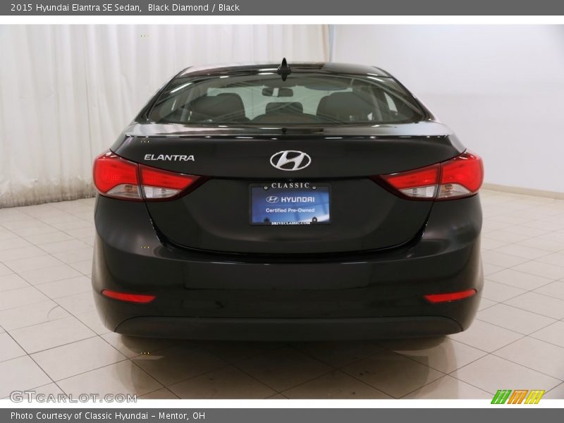 Black Diamond / Black 2015 Hyundai Elantra SE Sedan