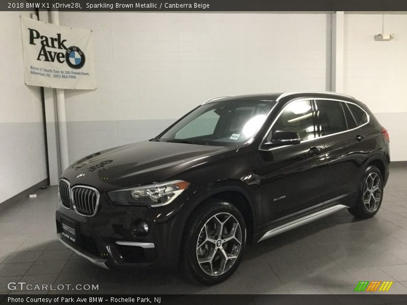 Sparkling Brown Metallic / Canberra Beige 2018 BMW X1 xDrive28i