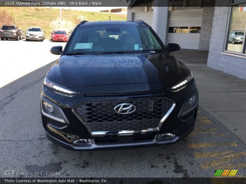 Ultra Black / Black 2018 Hyundai Kona Ultimate AWD