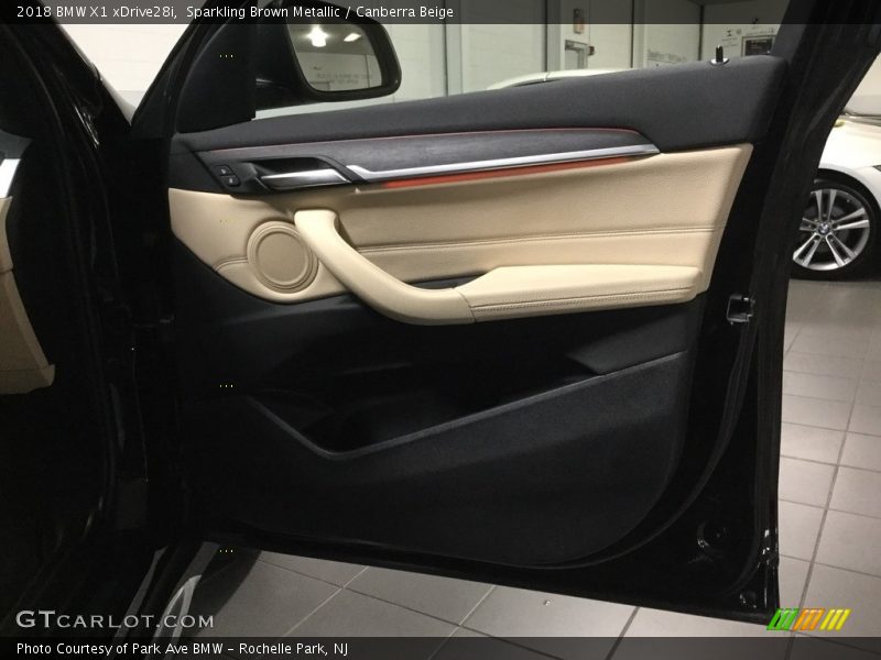 Sparkling Brown Metallic / Canberra Beige 2018 BMW X1 xDrive28i