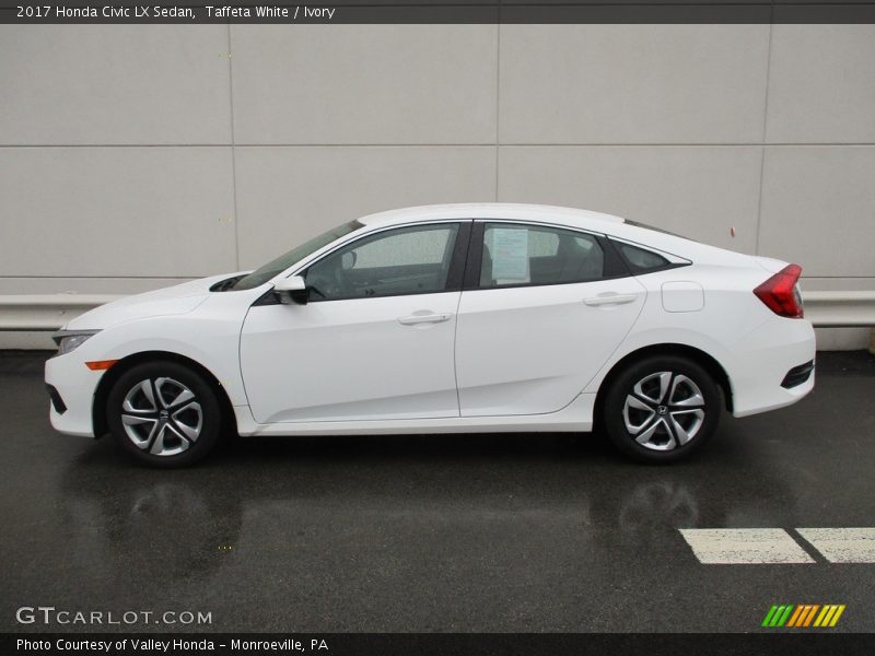 Taffeta White / Ivory 2017 Honda Civic LX Sedan