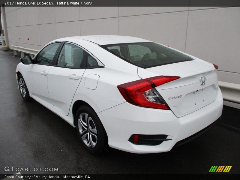 Taffeta White / Ivory 2017 Honda Civic LX Sedan
