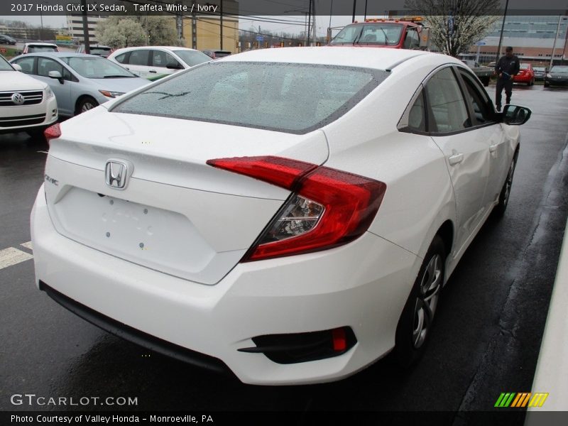 Taffeta White / Ivory 2017 Honda Civic LX Sedan