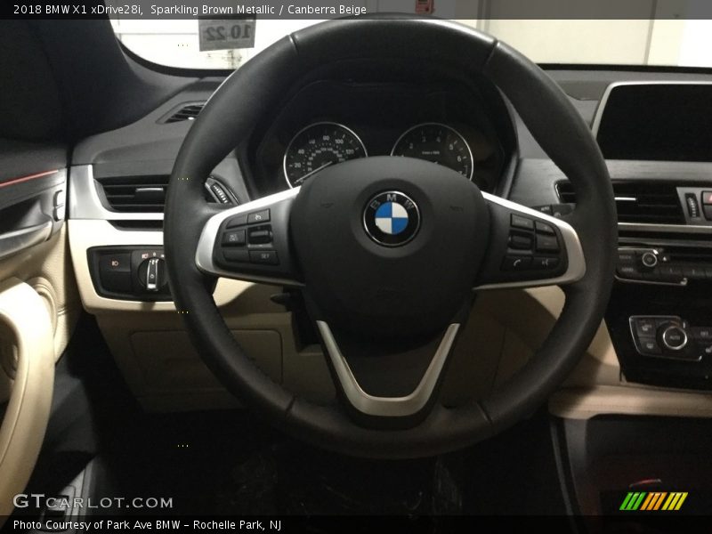 Sparkling Brown Metallic / Canberra Beige 2018 BMW X1 xDrive28i