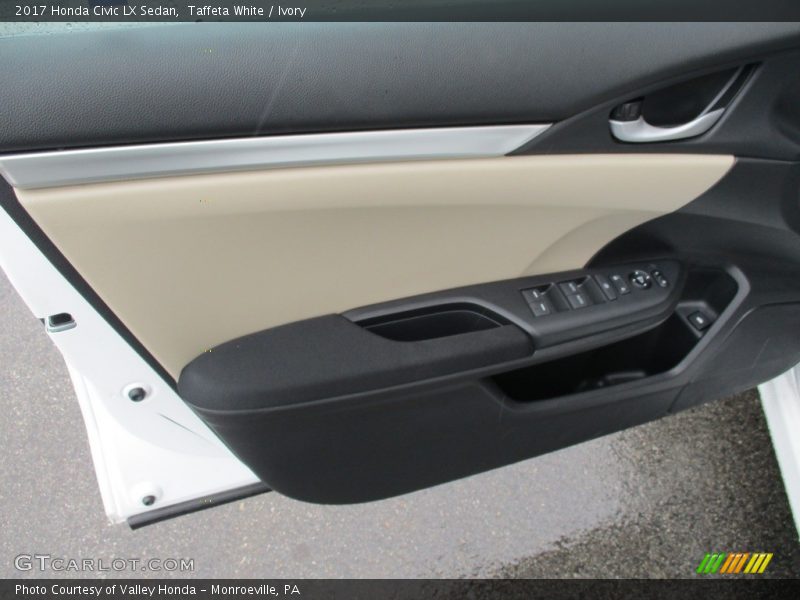 Taffeta White / Ivory 2017 Honda Civic LX Sedan