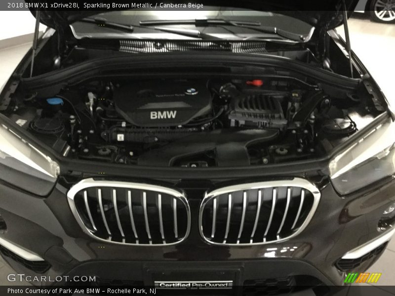 Sparkling Brown Metallic / Canberra Beige 2018 BMW X1 xDrive28i