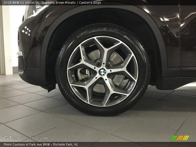 Sparkling Brown Metallic / Canberra Beige 2018 BMW X1 xDrive28i