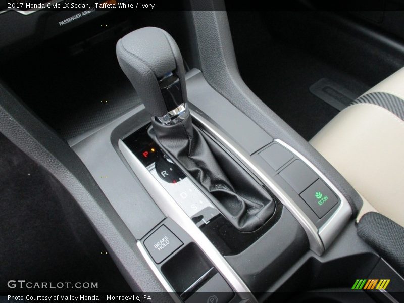 Taffeta White / Ivory 2017 Honda Civic LX Sedan