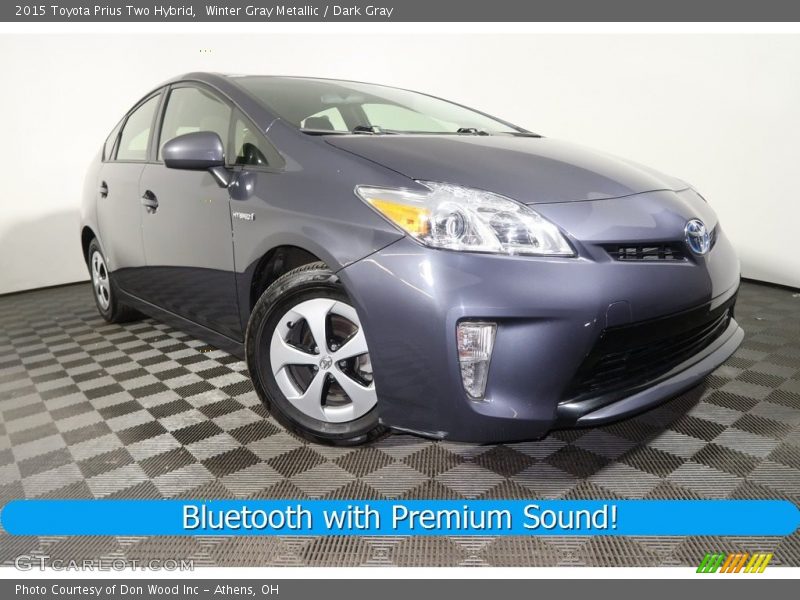 Winter Gray Metallic / Dark Gray 2015 Toyota Prius Two Hybrid