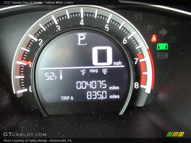 Taffeta White / Ivory 2017 Honda Civic LX Sedan