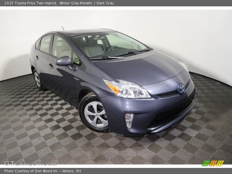 Winter Gray Metallic / Dark Gray 2015 Toyota Prius Two Hybrid