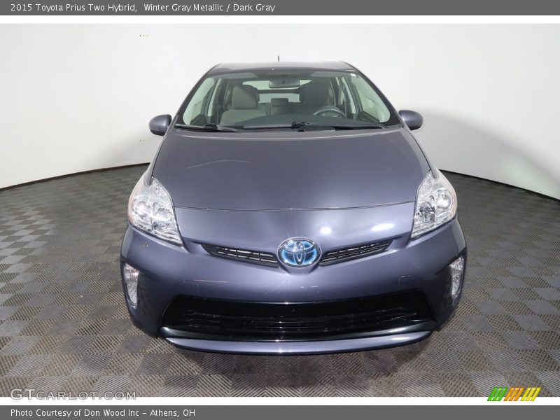 Winter Gray Metallic / Dark Gray 2015 Toyota Prius Two Hybrid