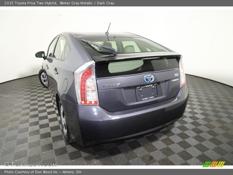 Winter Gray Metallic / Dark Gray 2015 Toyota Prius Two Hybrid