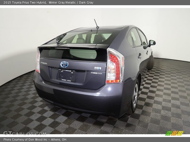 Winter Gray Metallic / Dark Gray 2015 Toyota Prius Two Hybrid